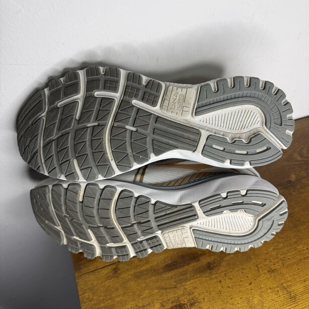 Brooks White and Gold Athletic Shoes - Picture 5 of 7